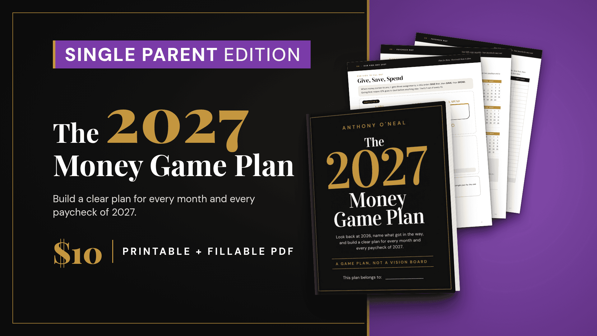 The 2027 Money Game Plan: Single Parent Edition