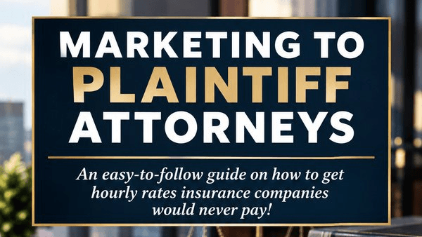 Marketing to Plaintiff Attorneys