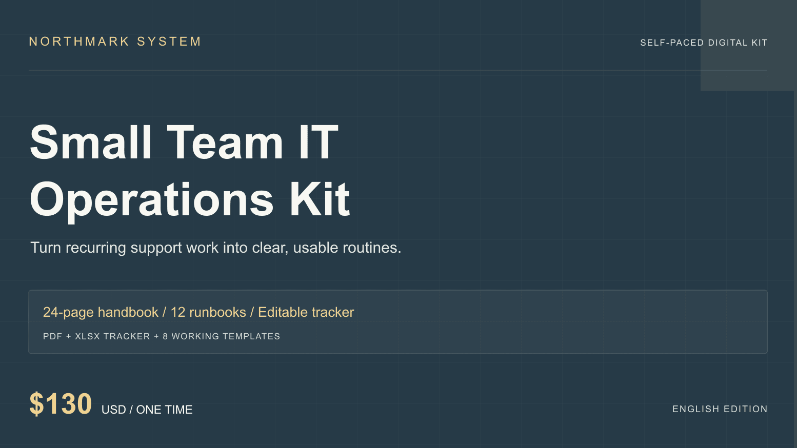 Small Team IT Operations Kit