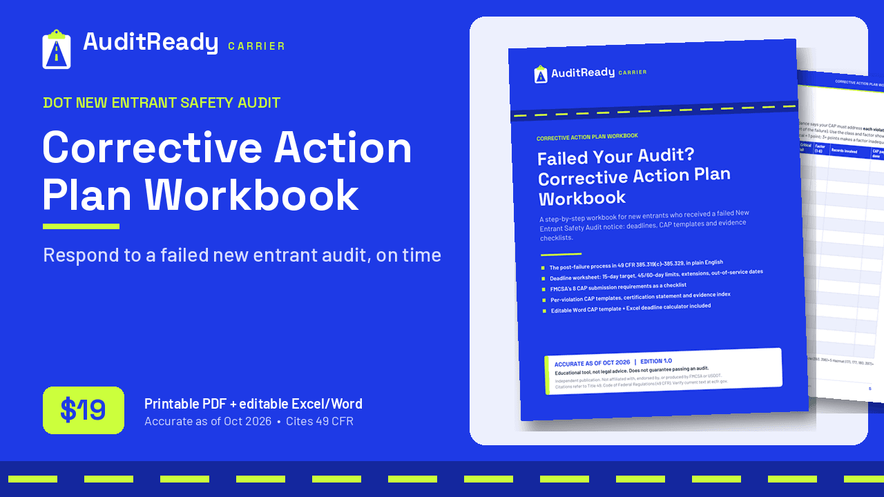 Corrective Action Plan Workbook