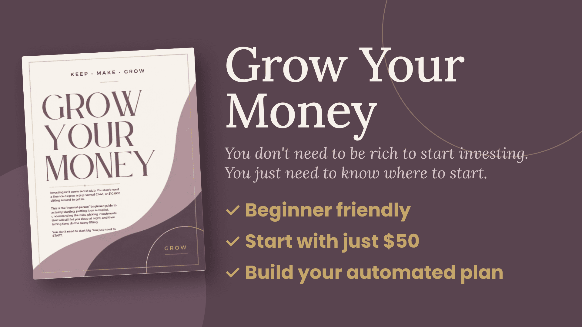 Make Your Money Work Harder Than You Do