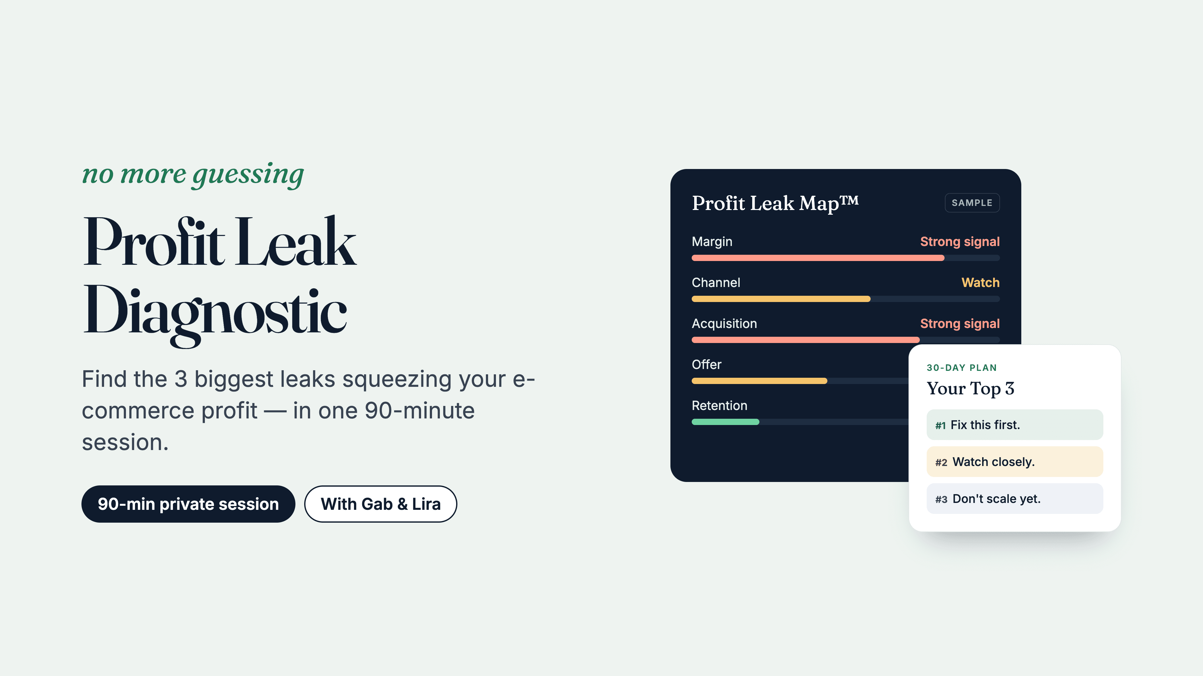 Profit Leak Diagnostic: Find Your Top 3 Leaks