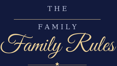 Family Rules Poster Templates