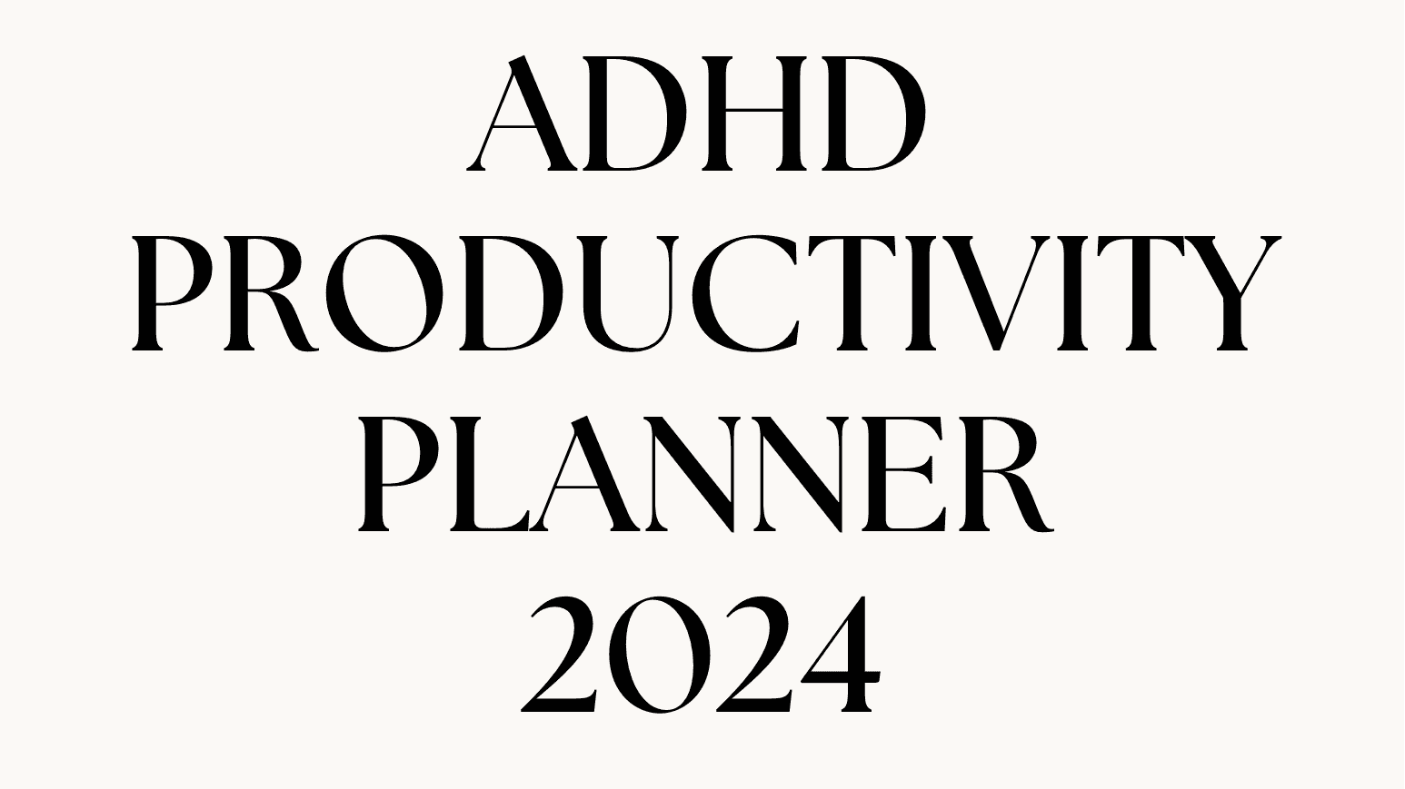 Digital ADHD Productivity Planner 