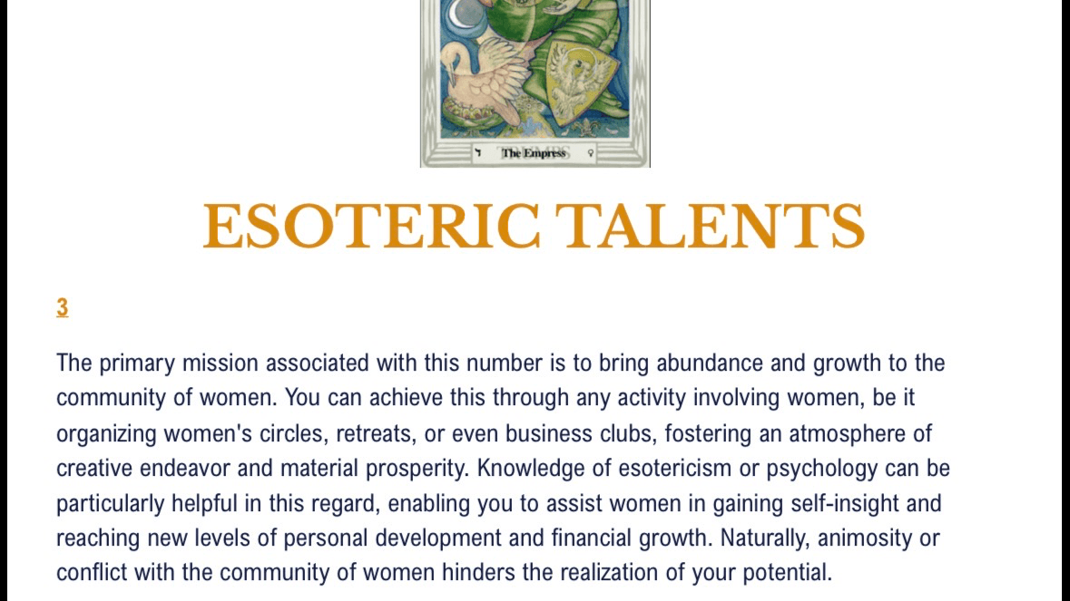 PERSONAL MATRIX READING + BONUSES
