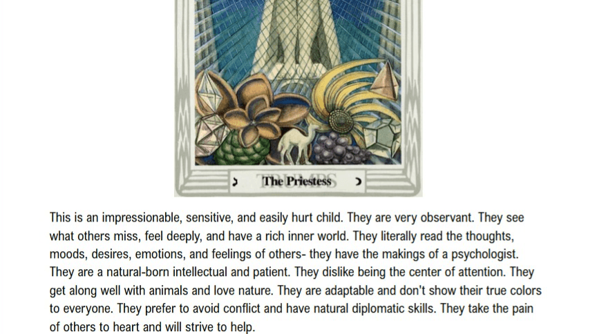 MATRIX READING: FOR YOUR CHILD