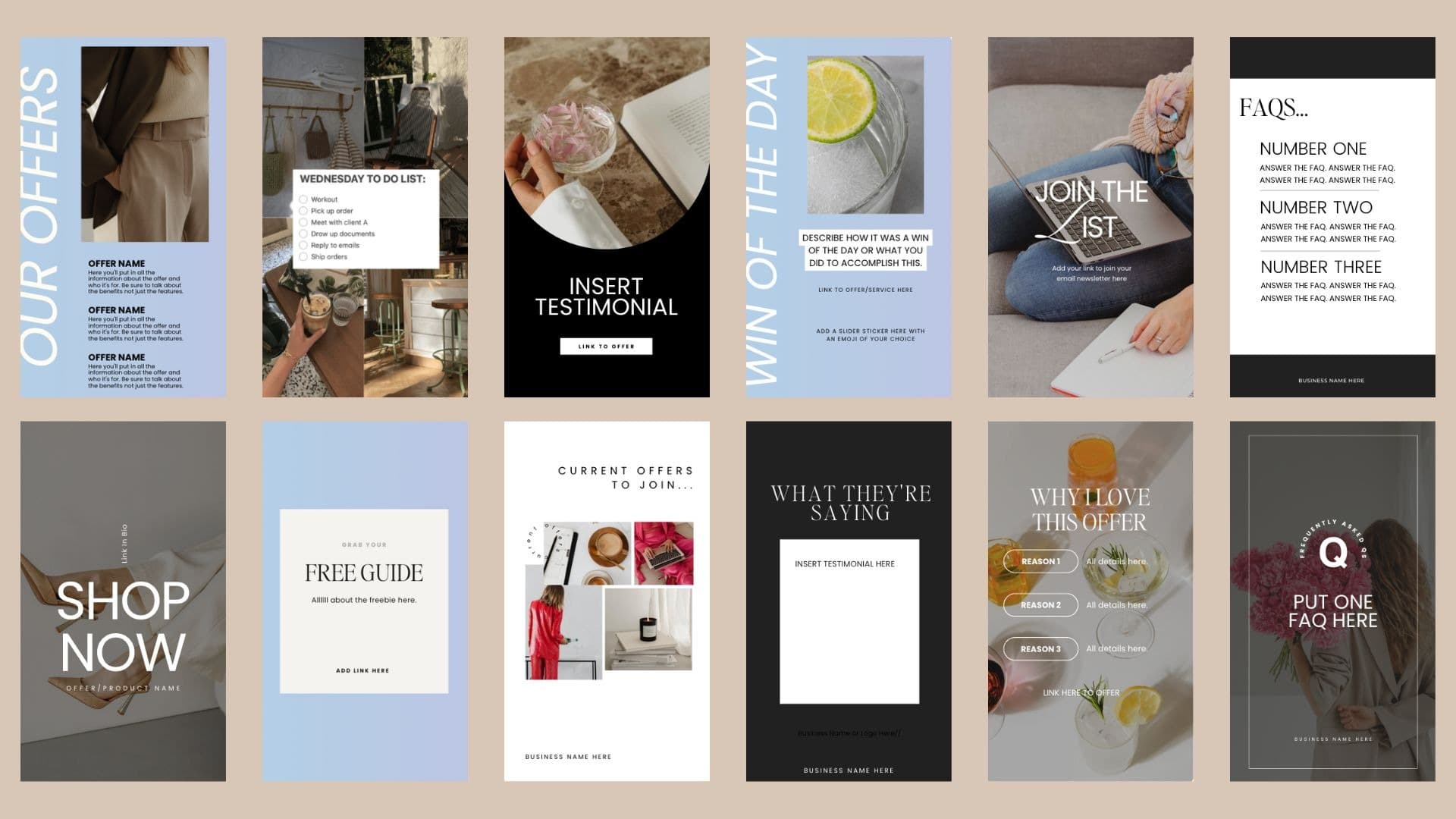 Grab the 14-Day Stories Challenge Templates!