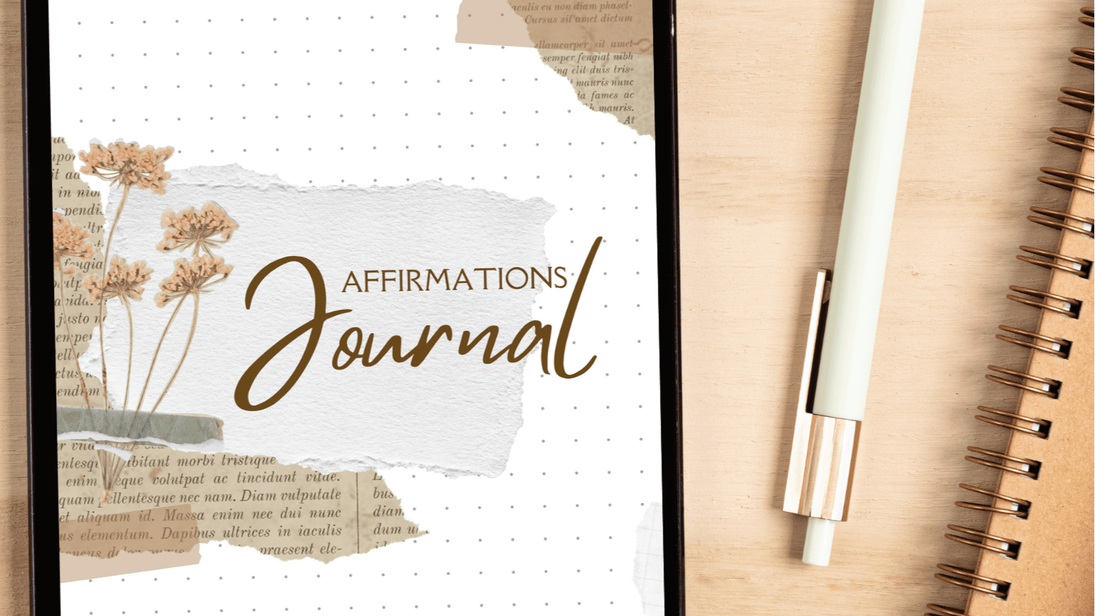 Entrepreneurs Affirmation Journal