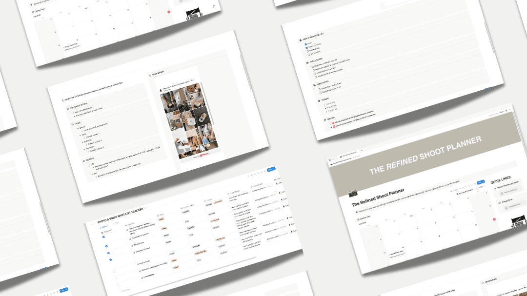 The Refined Shoot Planner 