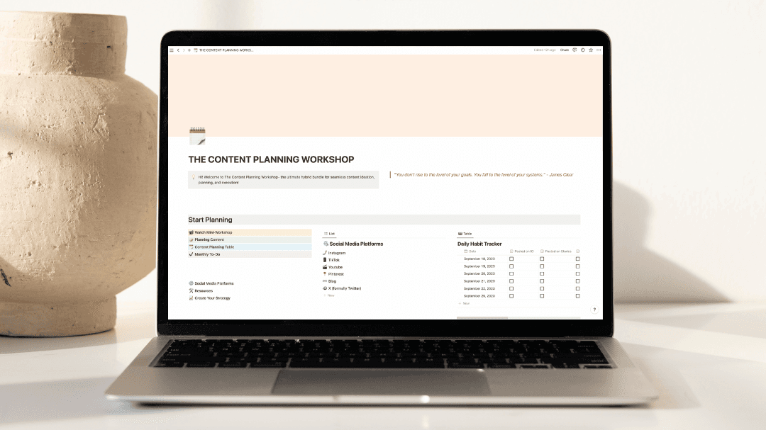 The Content Planning Workshop