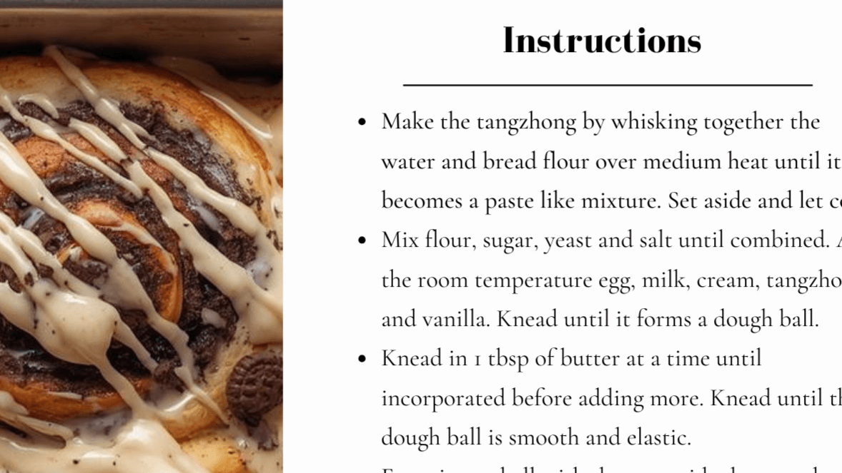 Oreo Cinnamon Rolls