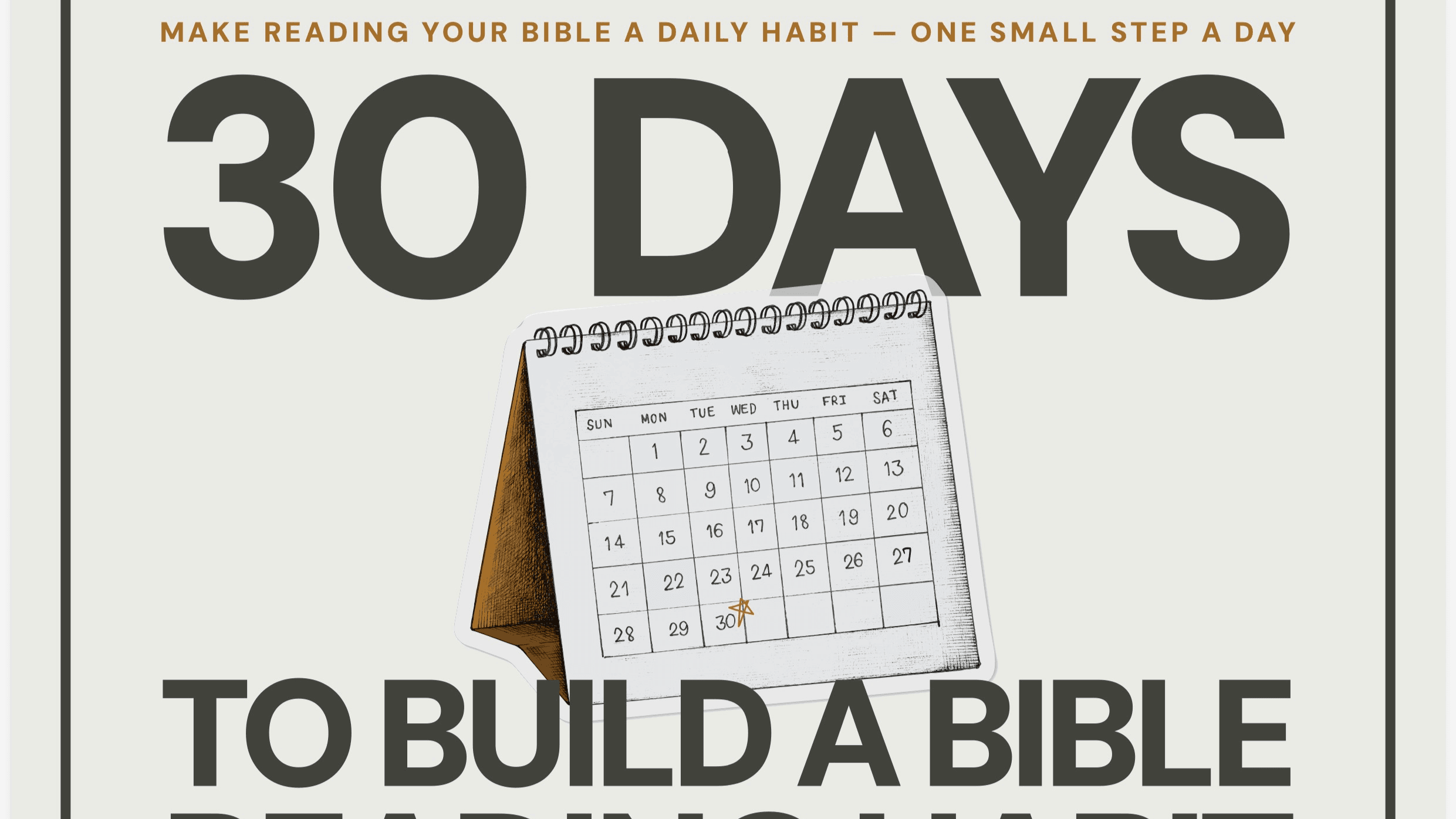 30 Days to Build a Bible Reading Habit (Deal)