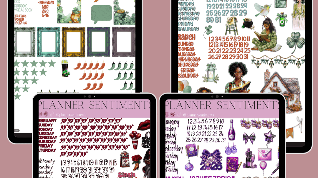 2026 January- March Sticker Bundle