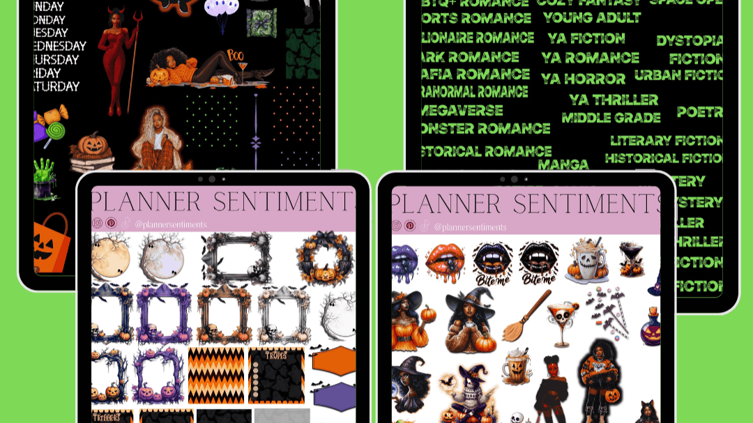 Get Your October 2025 Bookish Digital Stickers