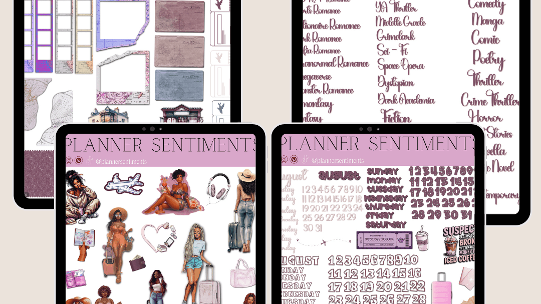 Get Your August 2025 Bookish Digital Stickers