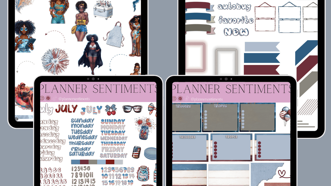 Get Your July 2025 Bookish Digital Stickers