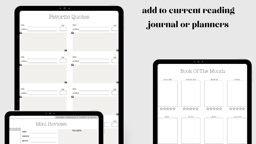 Everything Bookish Reading Journal TEMPLATE