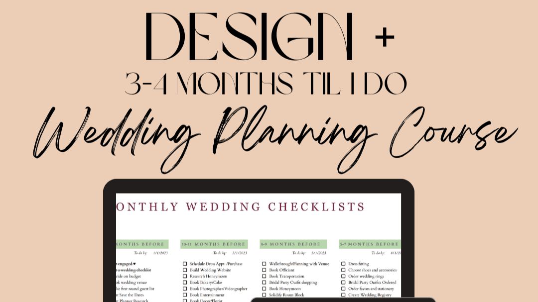 Design Studio + 3-4 Months til I do!