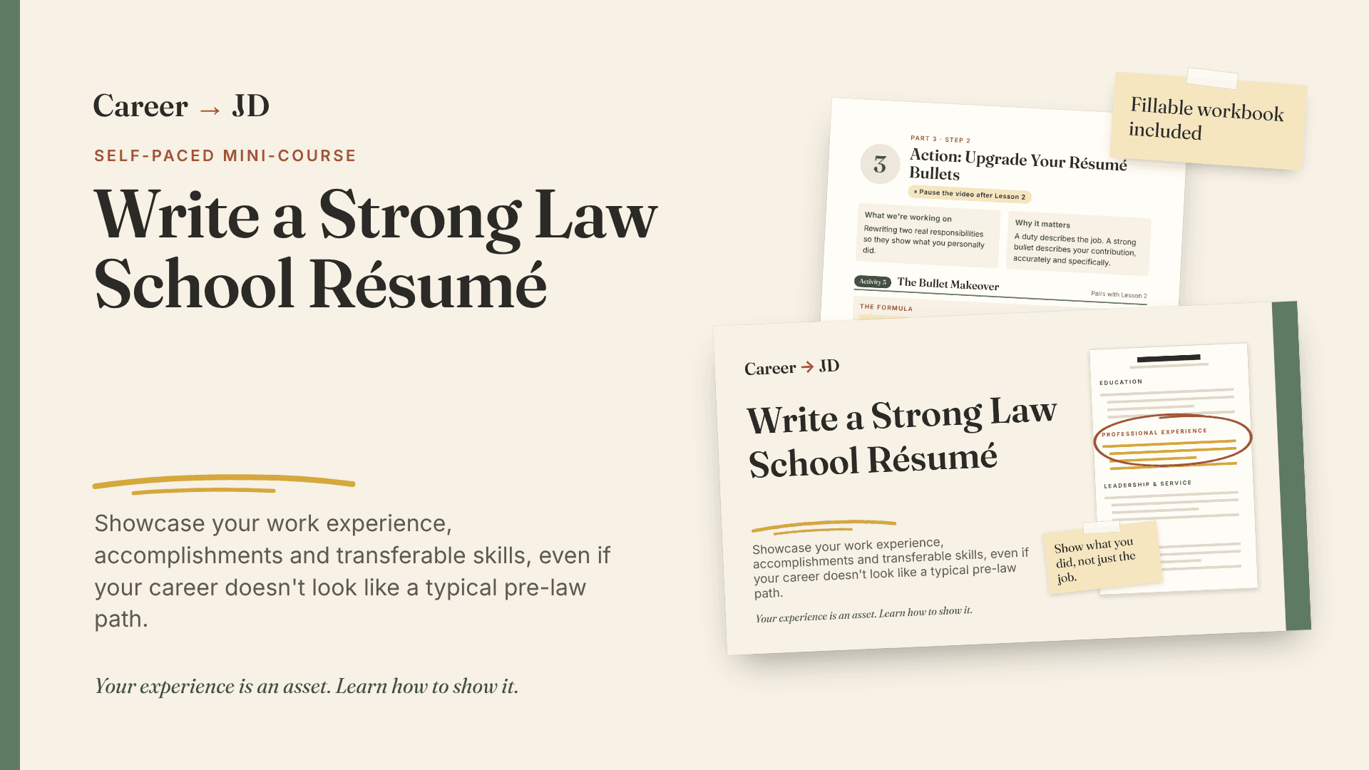Write a Strong Law School Resume