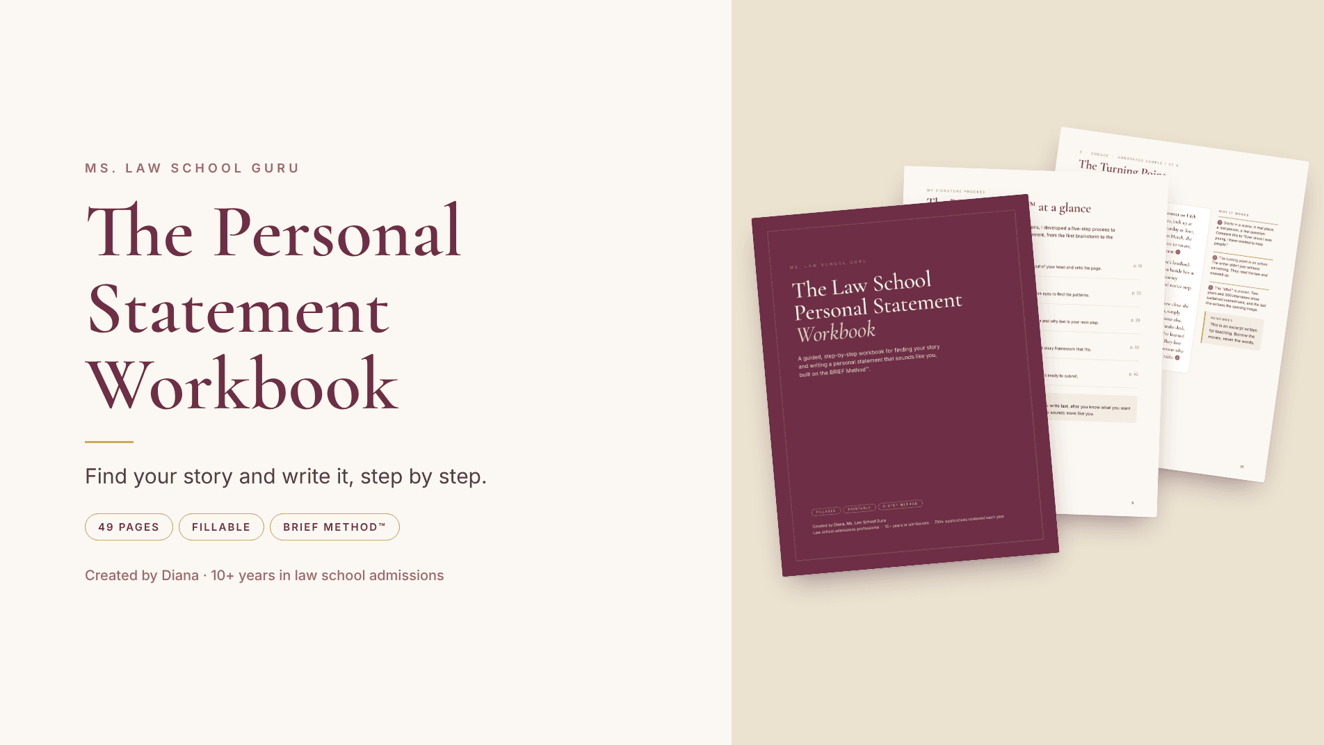 The Law School Personal Statement Workbook