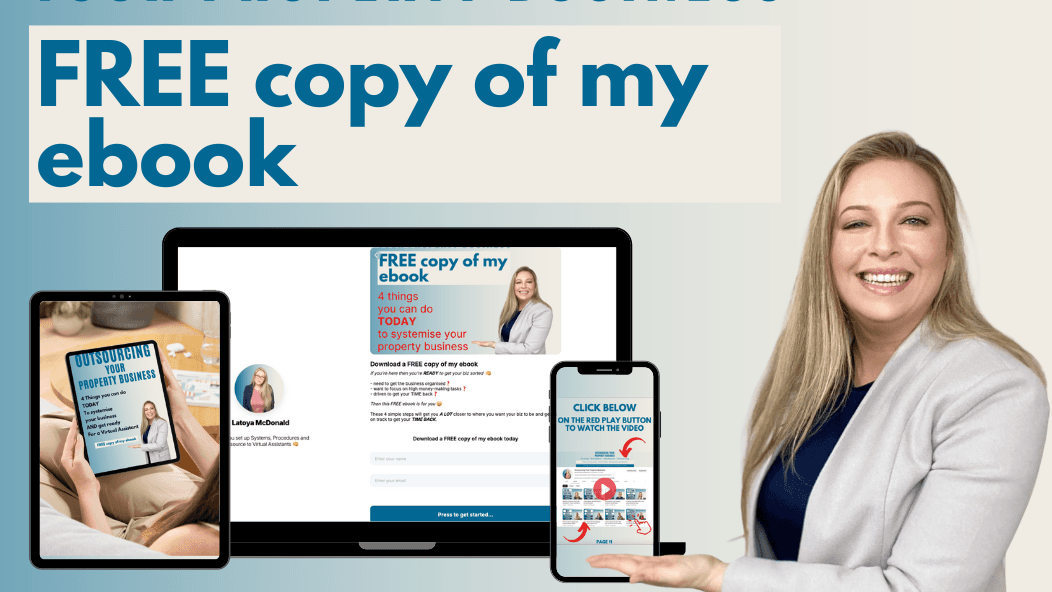 FREE ebook... 4 steps to a better property biz
