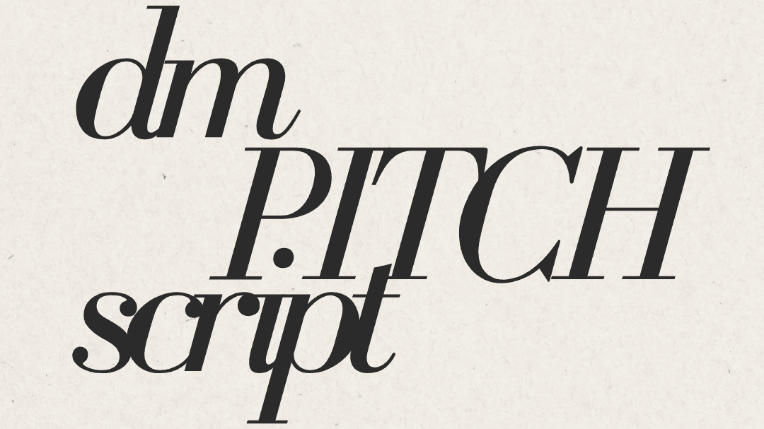 DM Pitch Script for Landing Brand Deals!