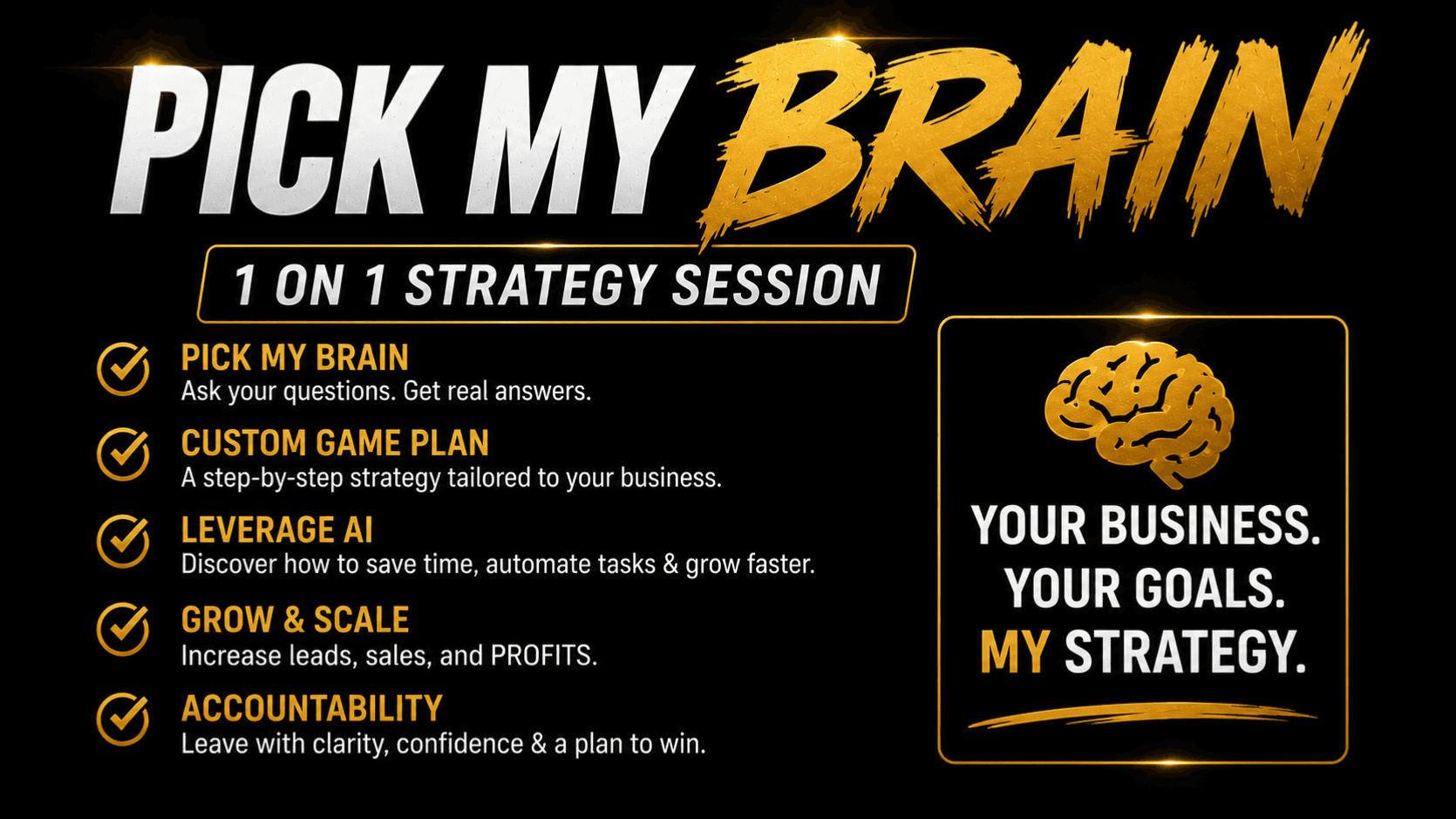 One-On-One Strategy Session