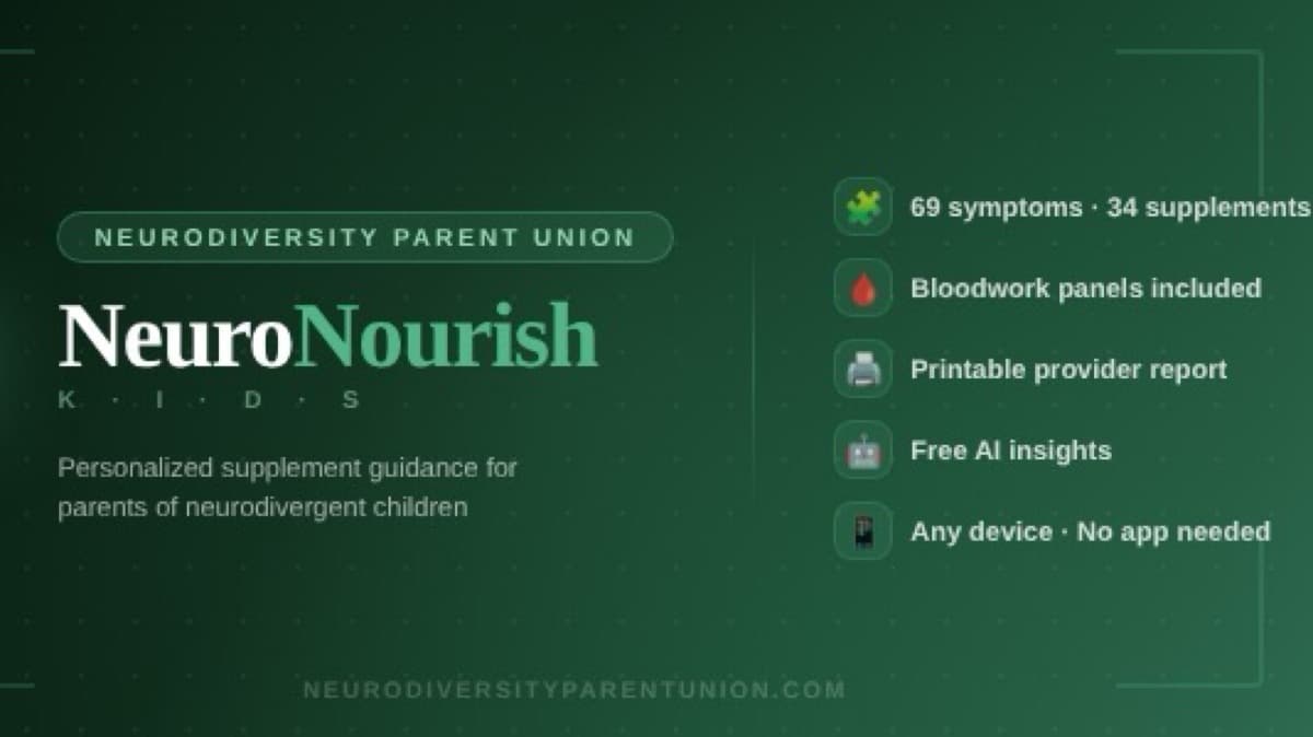 NeuroNourish Kids™ | Supplement Guidance App