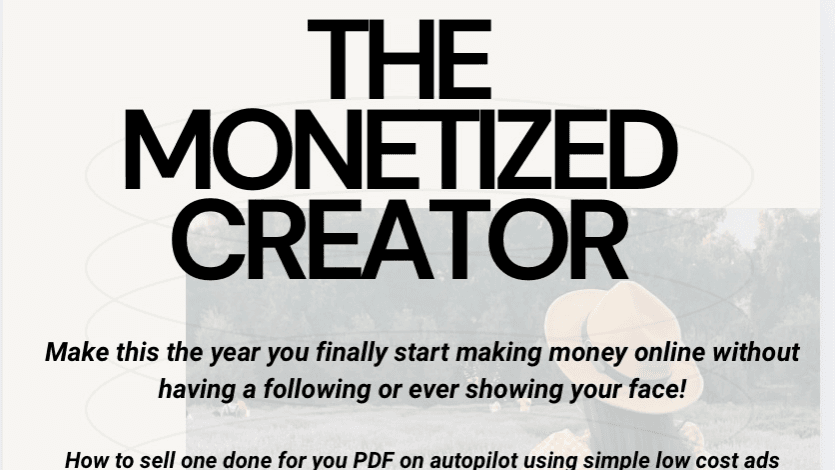 The Monetized Creator