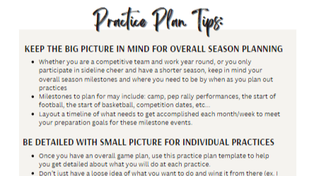 Practice Plan Bundle