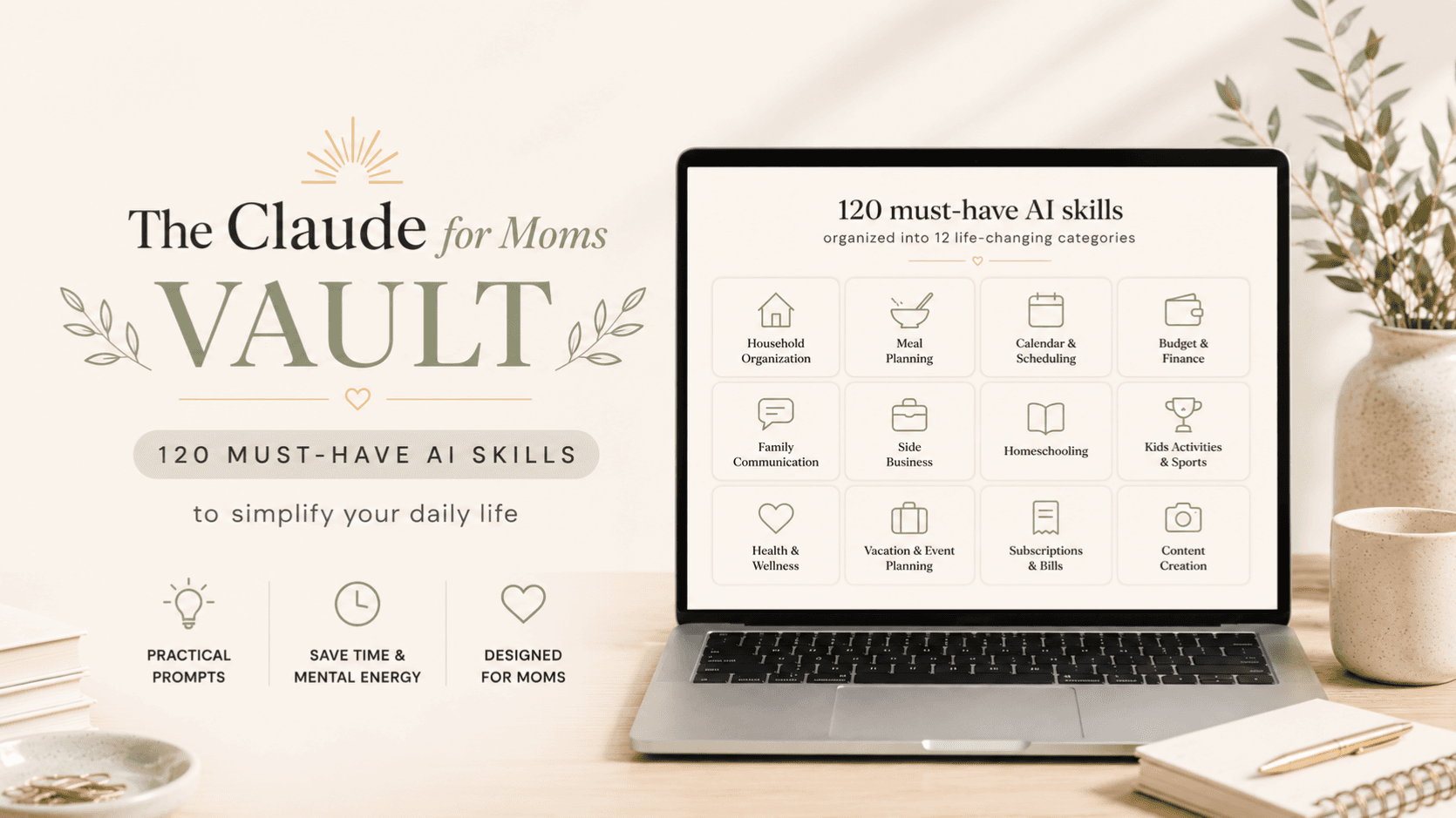 Claude for Moms — The Vault (120 Skills)
