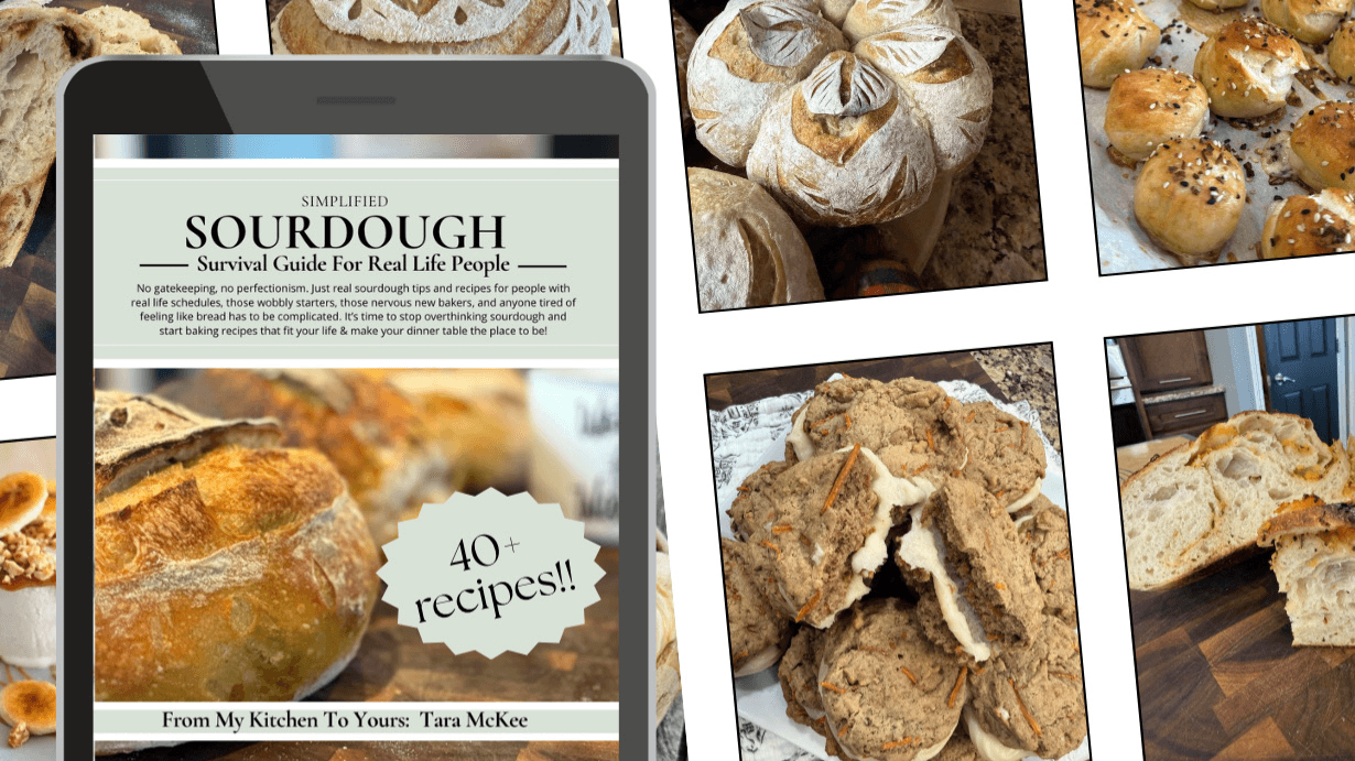 Get My Sourdough Simplified Guide w/40+ Recipes!
