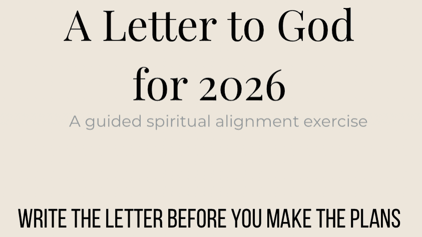 A Letter to God for 2026