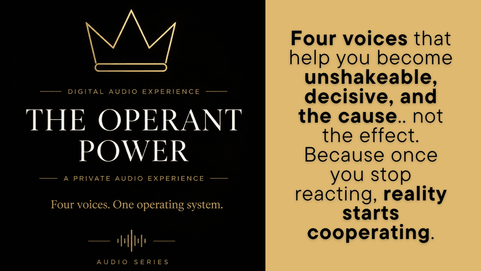 THE OPERANT POWER