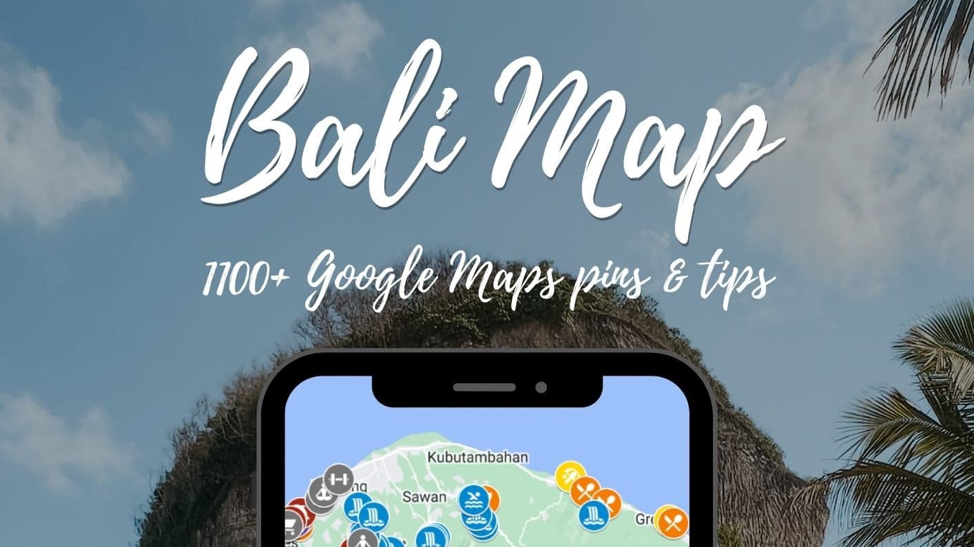 Bali Google Maps Pins