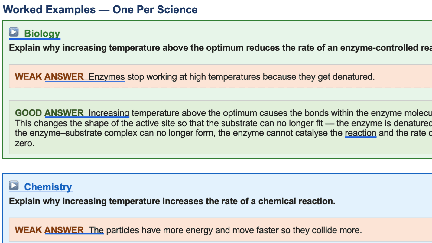 GCSE Science Structure Booklets
