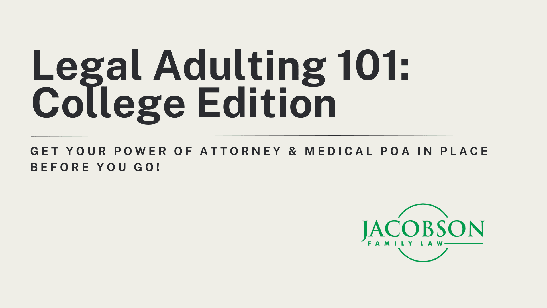 Legal Adulting 101: College Edition
