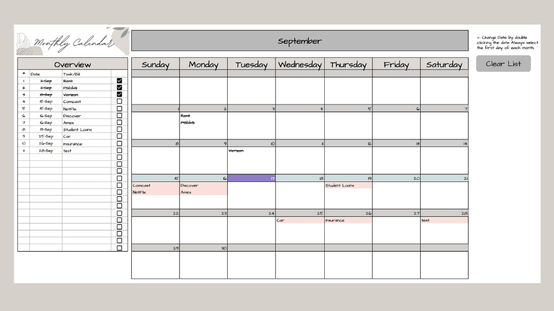 Simple Calendar