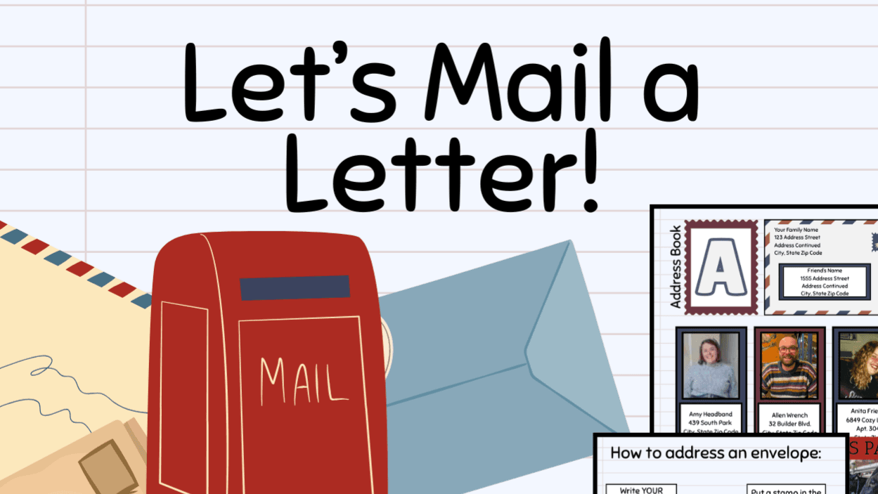 "Let's Mail a Letter!" Editable Template