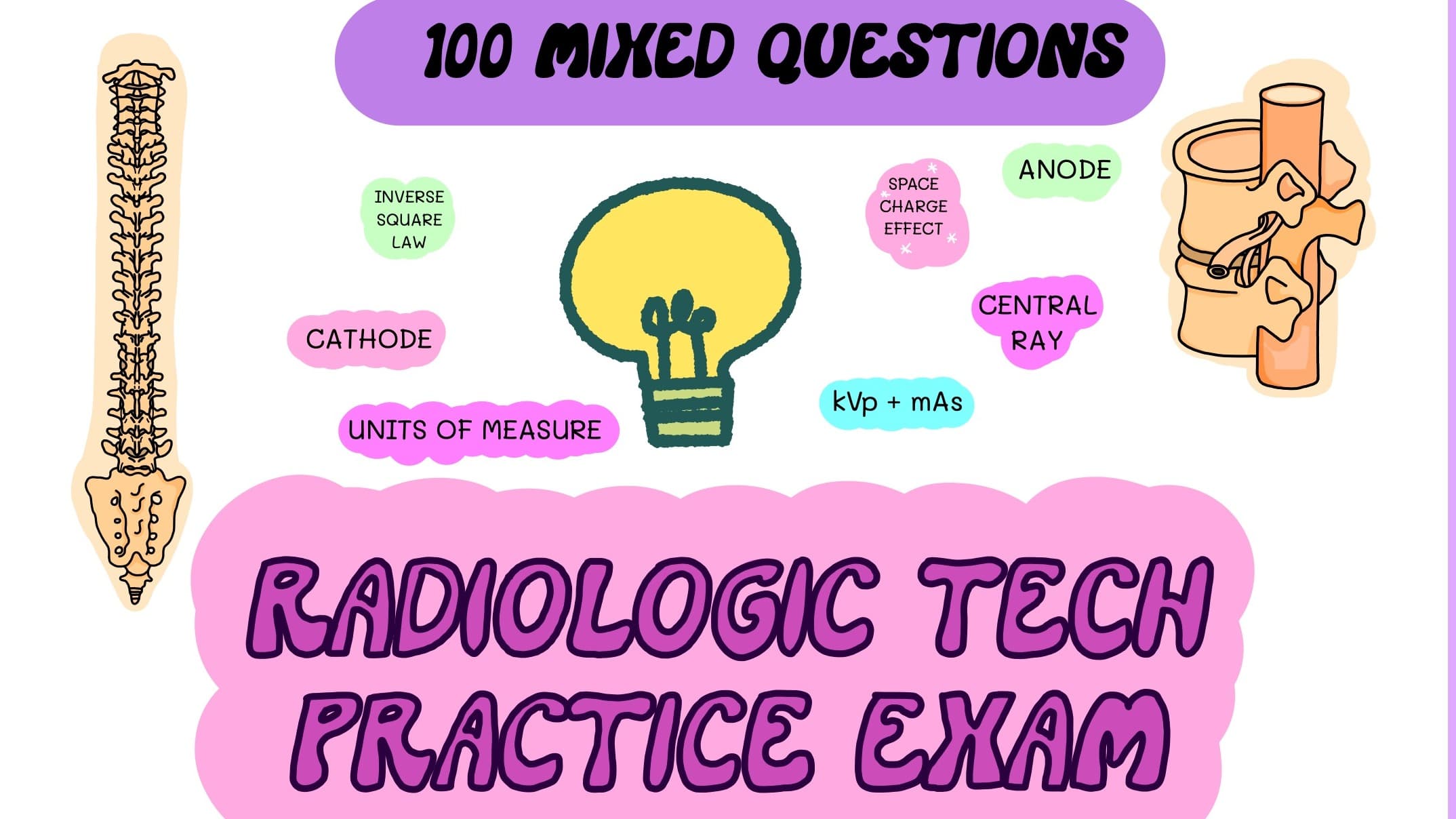 1OO MIXED-QUESTION RAD TECH STUDY EXAM