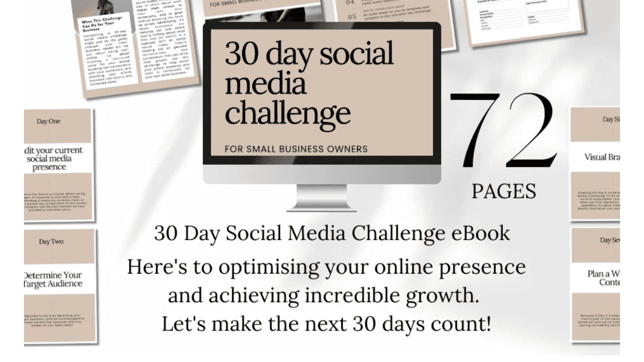 30 Day Social Media Challenge Guide & Workbook
