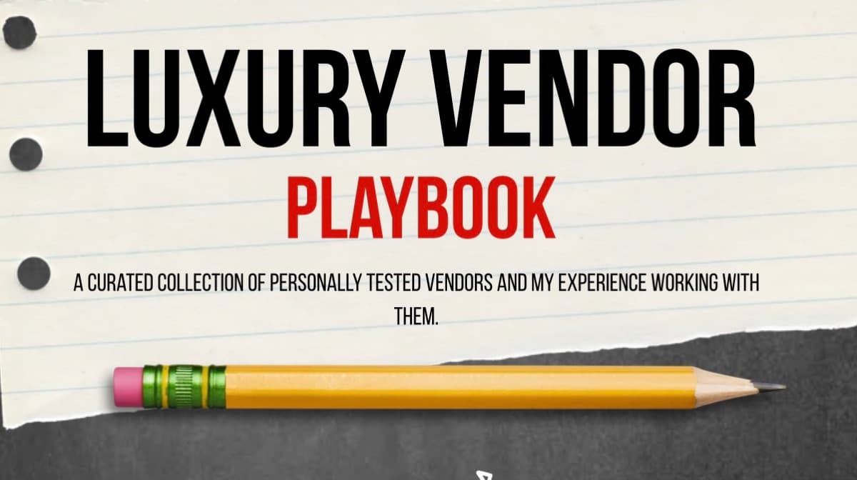 Luxury Vendor Playbook