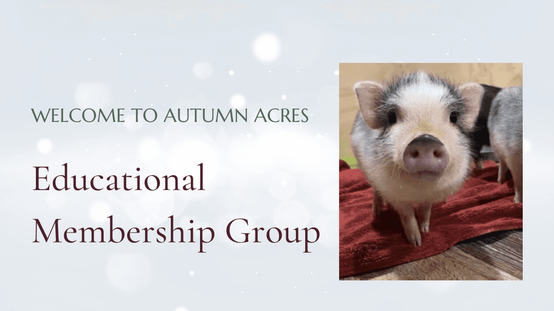 Autumn Acres Educational YEARLY Membership Group