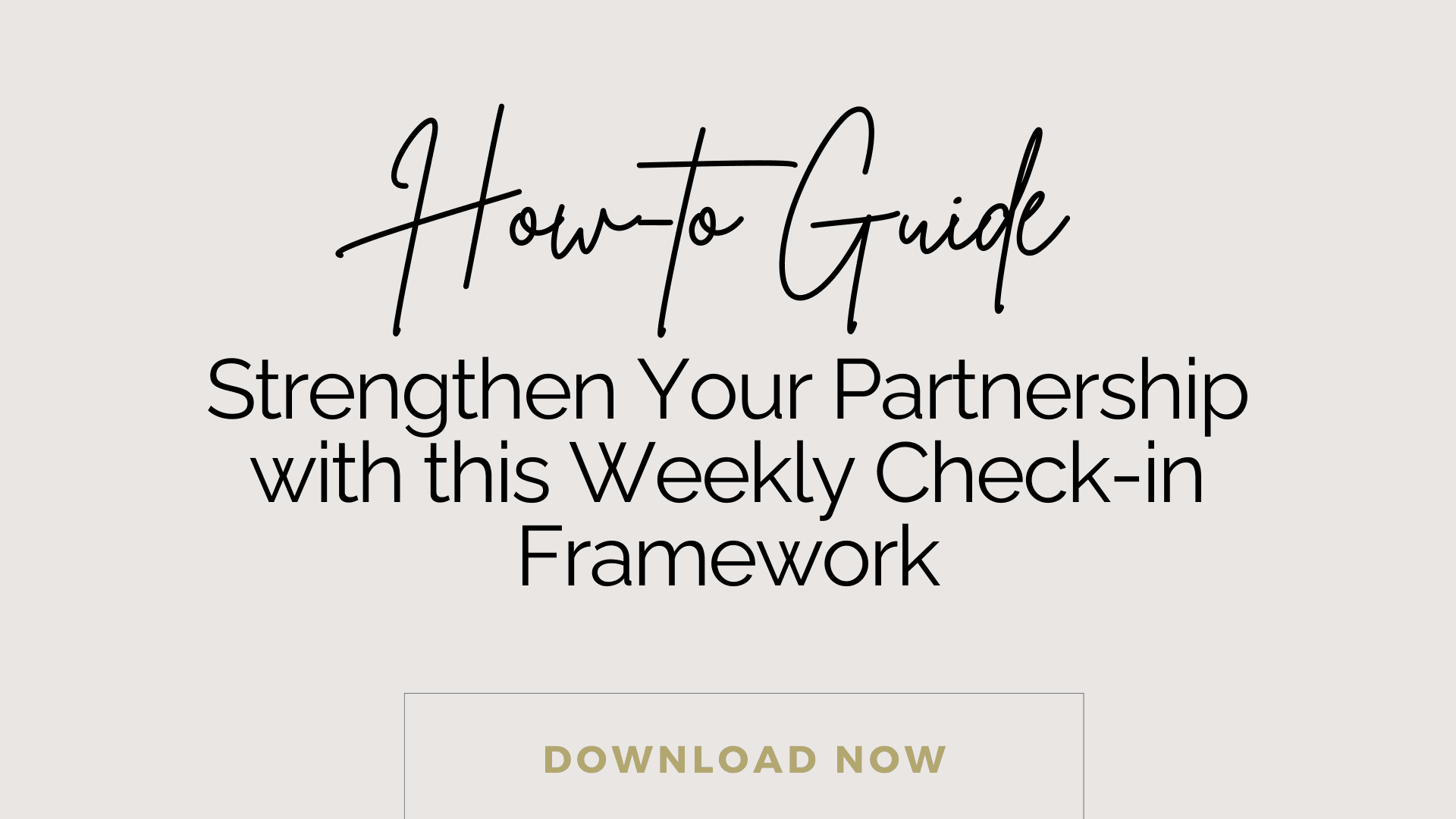 Couples Weekly Check-in Template