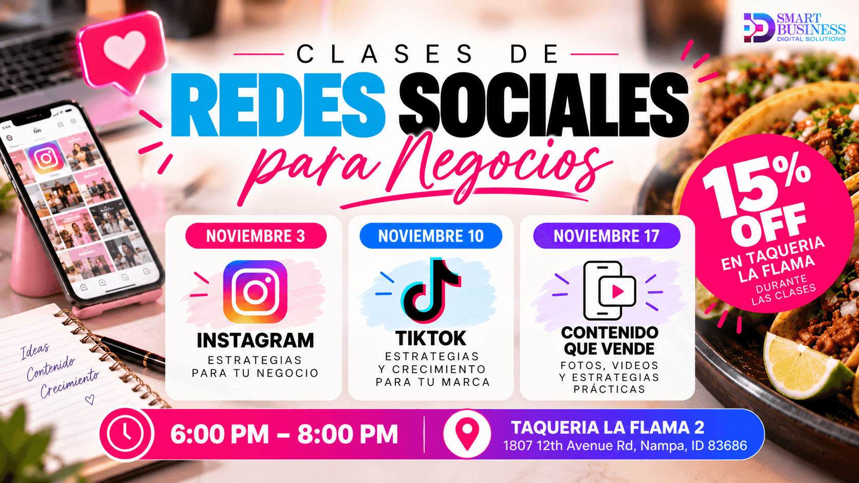 Clases de Redes Sociales para Negocios