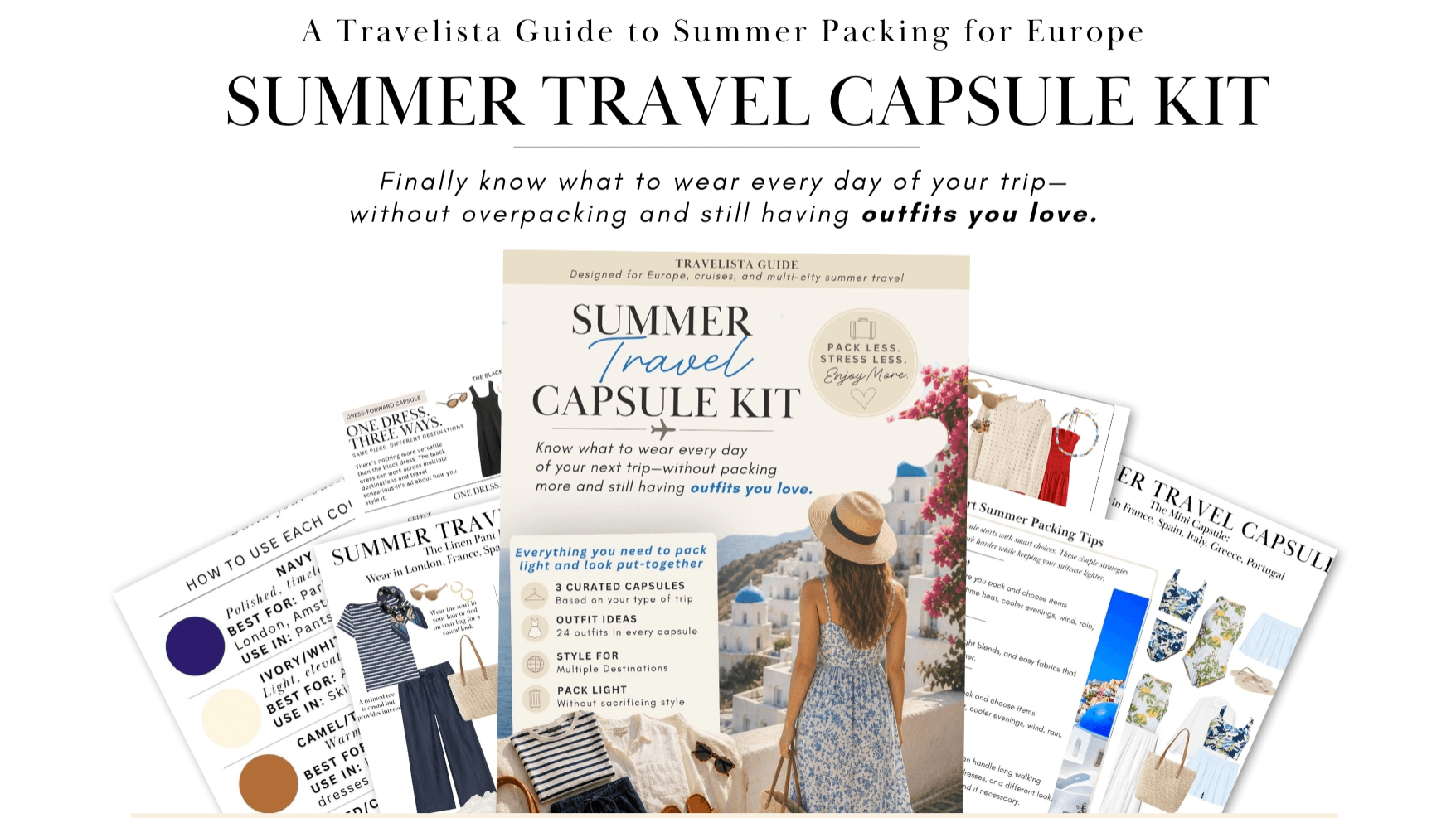 Summer Travel Capsule Kit for Europe