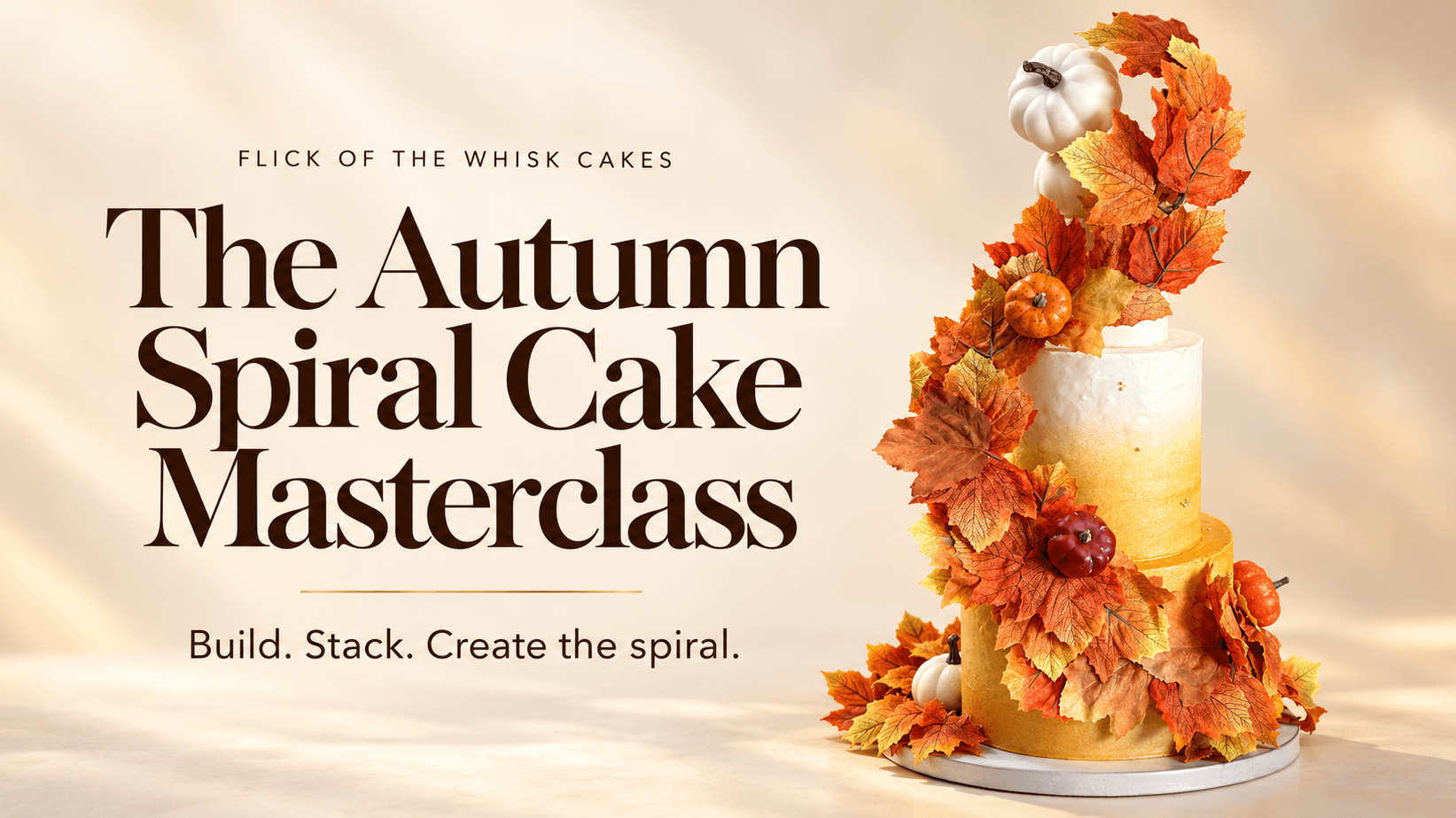The Autumn Spiral Cake Masterclass