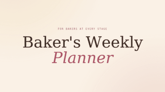 Baker's Weekly + Monthly Planner