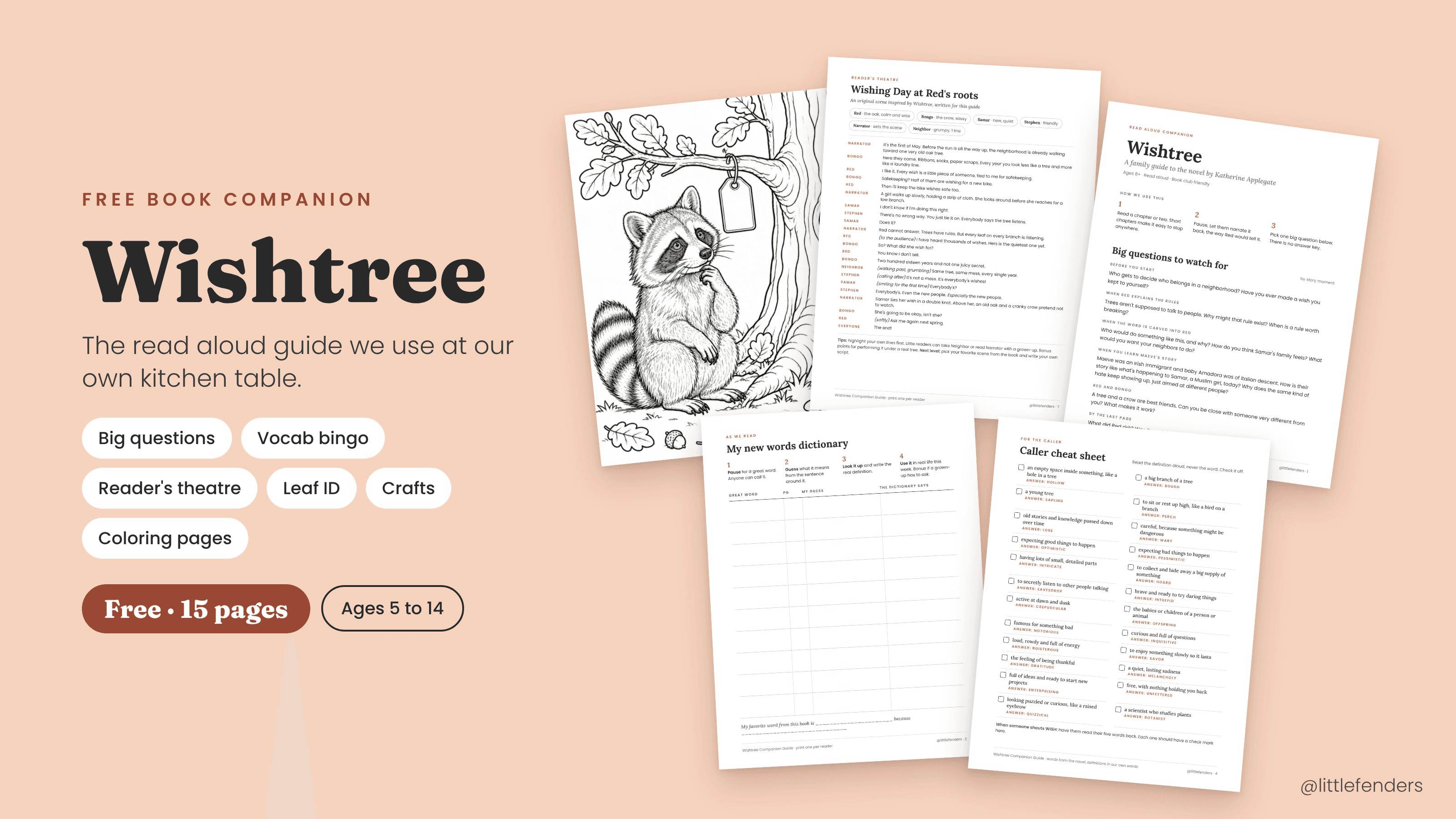 Free Wishtree Book Companion Guide