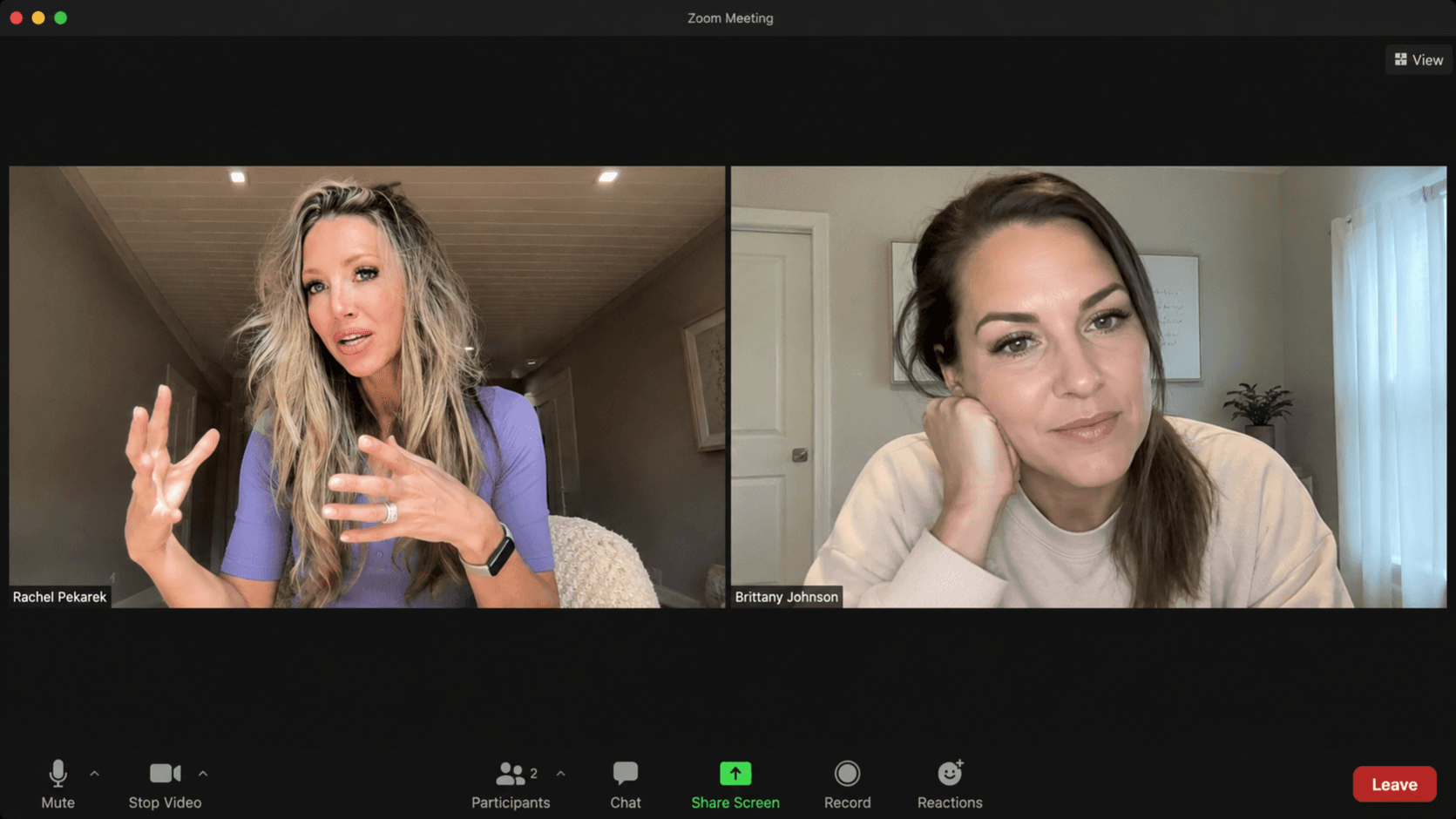 Private 1-1 Coaching Call with Rachel Pekarek